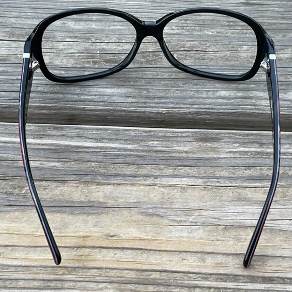 Nine West Women Eyeglasses/Sunglasses Frame Black Snake Print Arms Glasses Frame - Picture 12 of 13